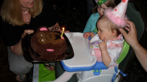 Brielle and her cake